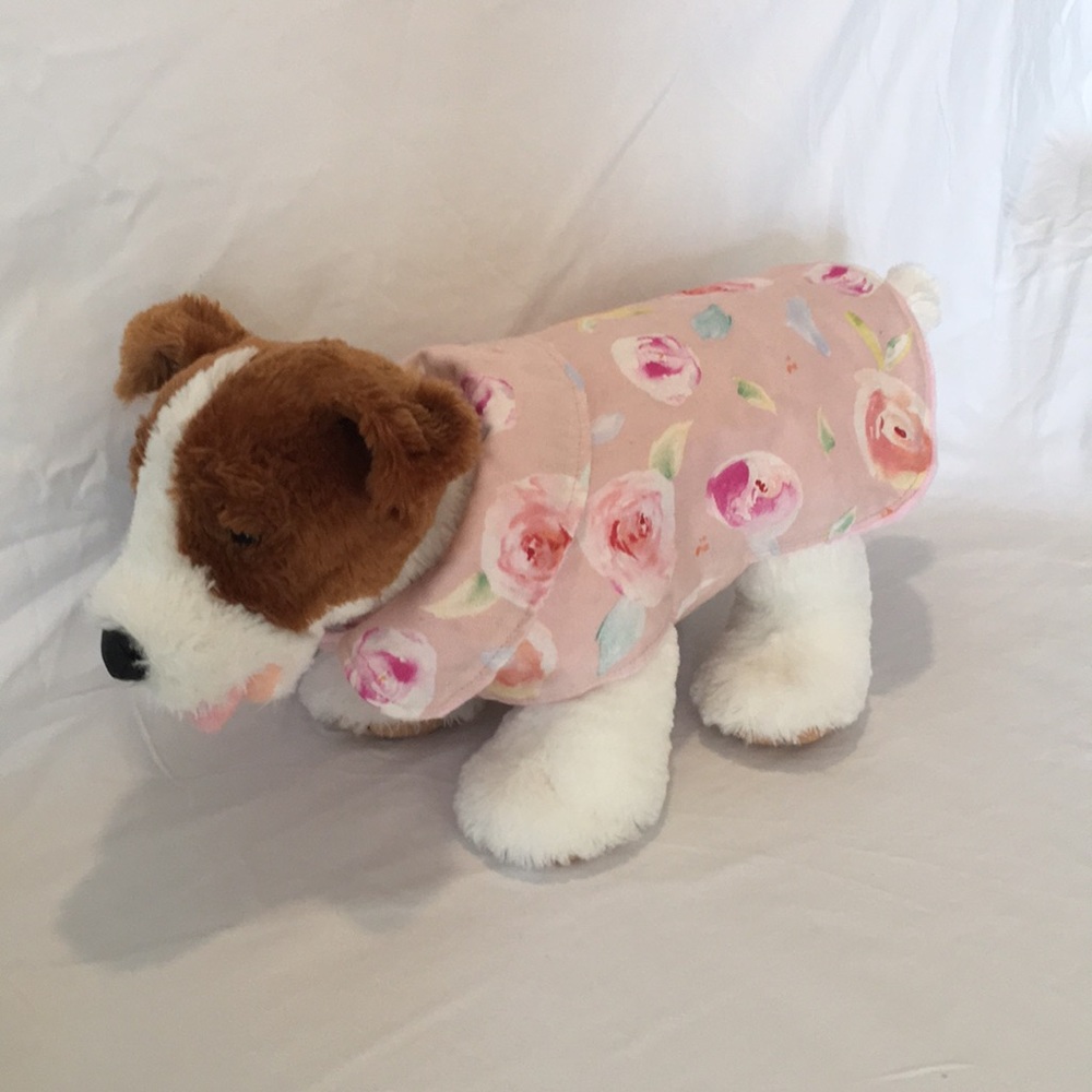 Pink floral dog jacket 💕